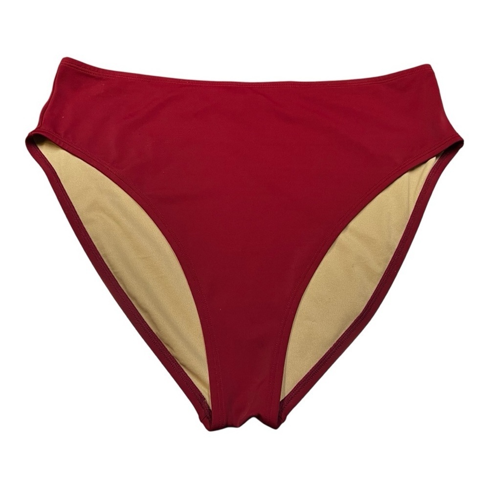 ❤️3/$15 NWT Shade & Shore High Waist Women’s Red Bikini Bottom Size XL